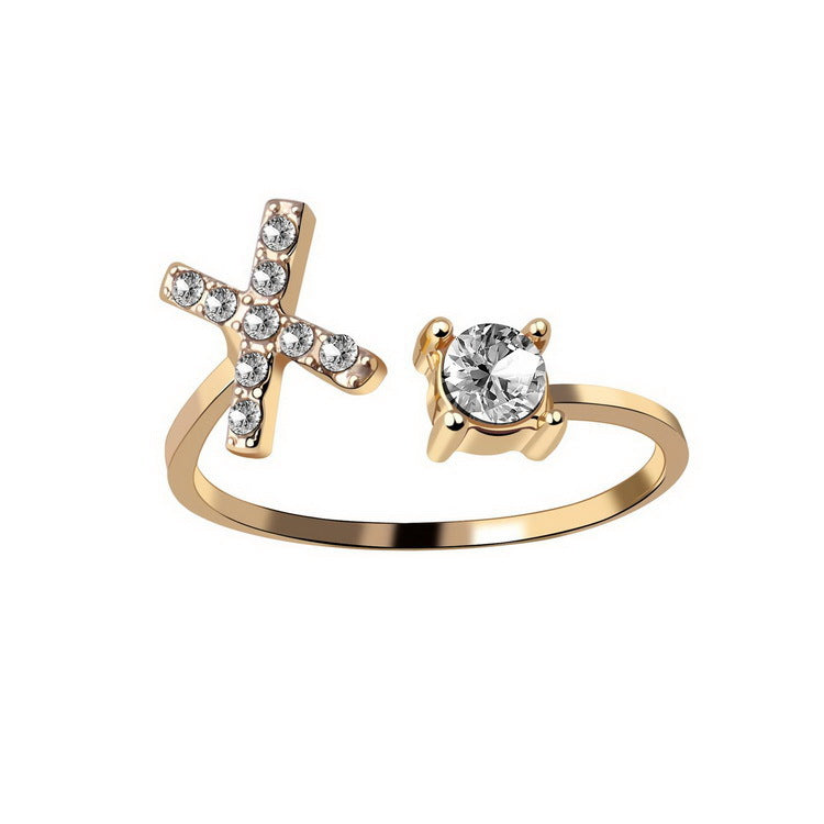 New Design Adjustable 26 Initial Letter Ring Fashion Jewelry For Women Simple Elegant Jewelry New Design Adjustable 26 Initial Letter Ring Fashion Jewelry For Women Simple Elegant Jewelry